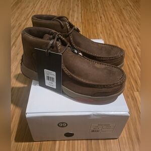 Unused Cody James Men's Brown Leather Lace Up Shoes
